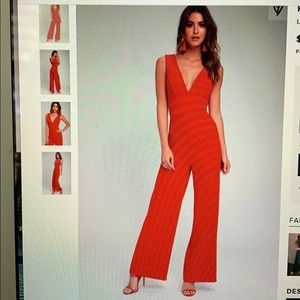 Red lulus jumpsuit
